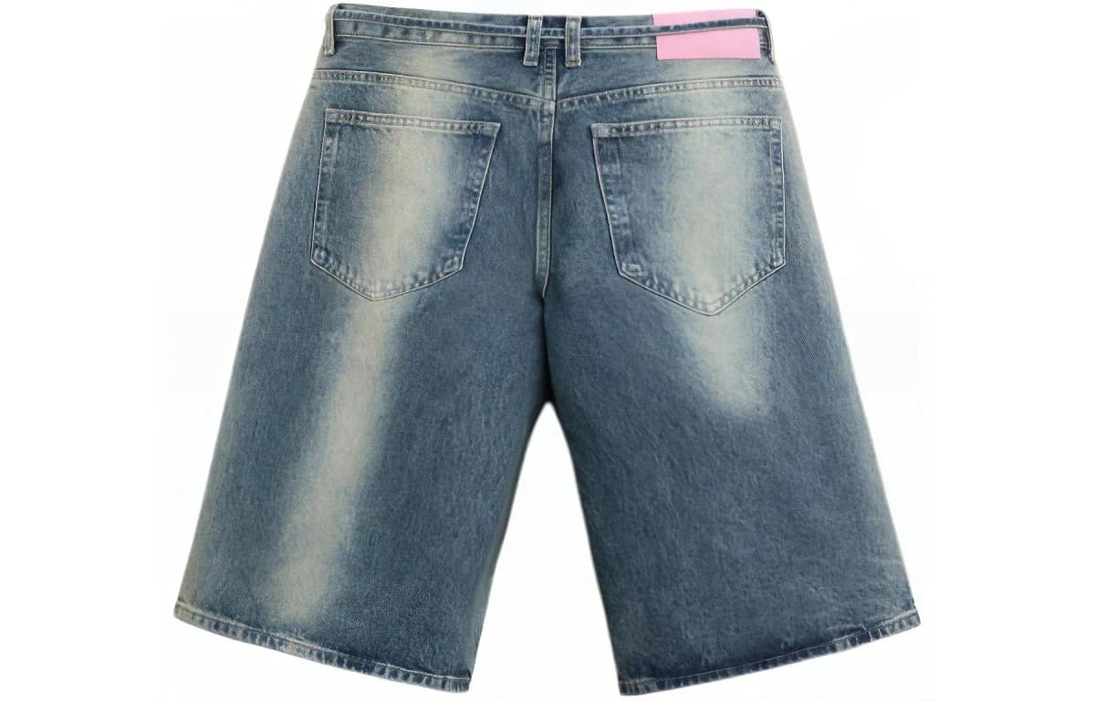 ZARA Denim Kişi Şortu Mavi 2