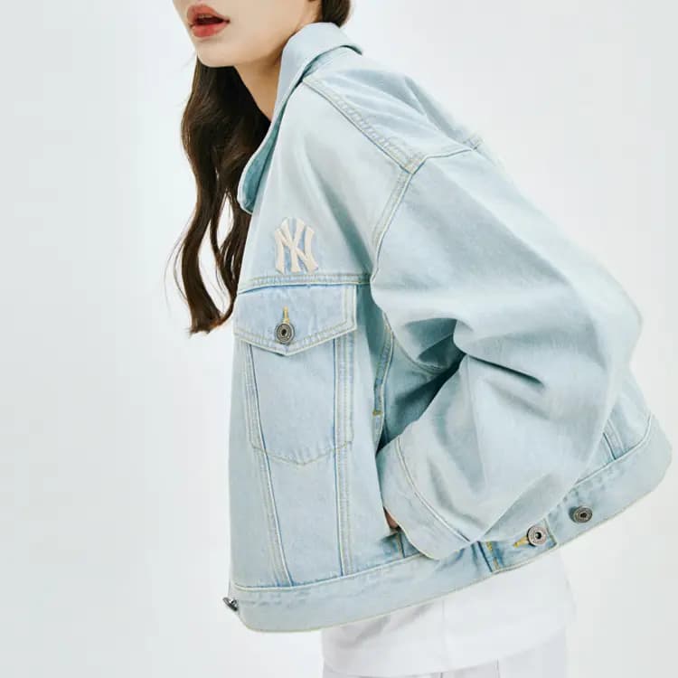 MLB Denim Pencək Unisex Göy 3
