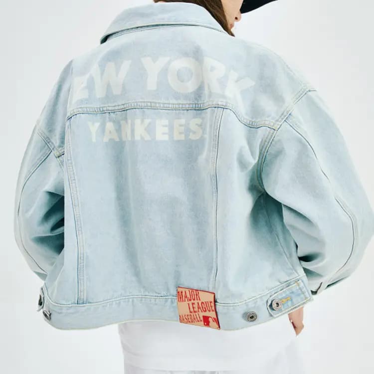 MLB Denim Pencək Unisex Göy 6