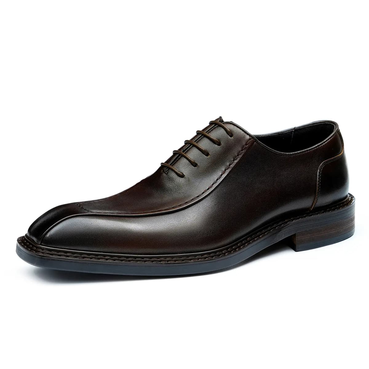 ASTON M.JAZZ Cow Leather Stitching Pointed Toe Groom Wedding Business British Formal Leather Shoes Men's 14