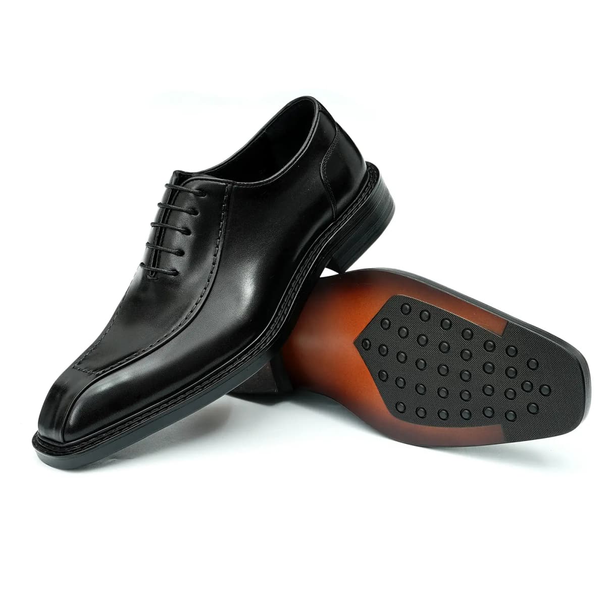 ASTON M.JAZZ Cow Leather Stitching Pointed Toe Groom Wedding Business British Formal Leather Shoes Men's 13