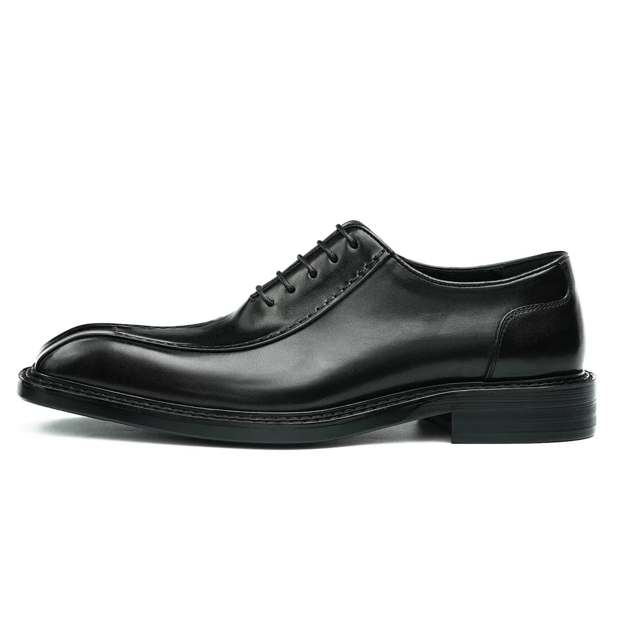 ASTON M.JAZZ Cow Leather Stitching Pointed Toe Groom Wedding Business British Formal Leather Shoes Men's 7