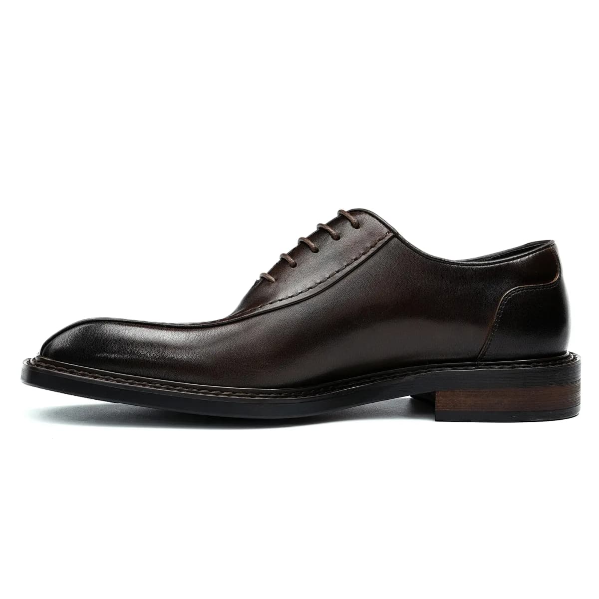 ASTON M.JAZZ Cow Leather Stitching Pointed Toe Groom Wedding Business British Formal Leather Shoes Men's 3