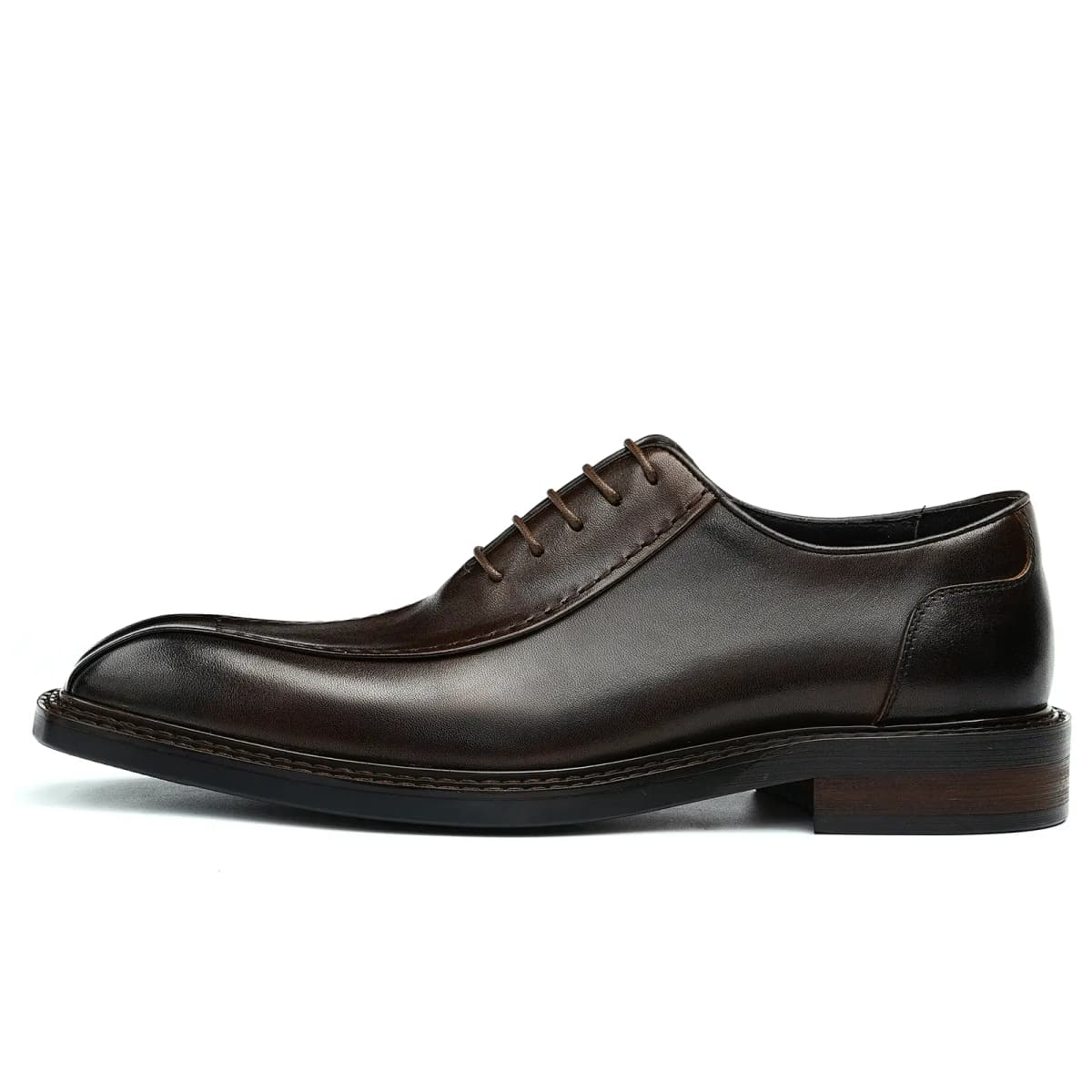 ASTON M.JAZZ Cow Leather Stitching Pointed Toe Groom Wedding Business British Formal Leather Shoes Men's 15