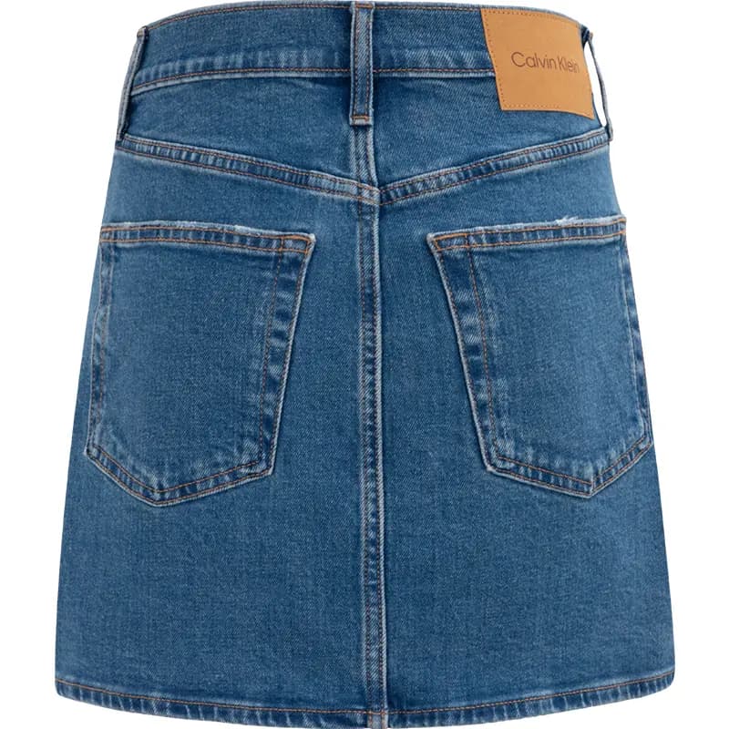 CALVIN KLEIN Qadın Denim Ətək Göy 2