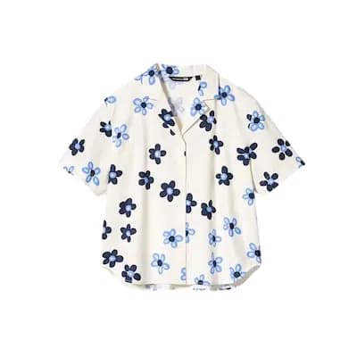 Marimekko X UNIQLO Qadın Köynəyi Ağ