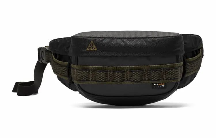 Nike Polyester With Nylon Sling Bags One Shoulder Crossbody Fanny Pack Regular Unisex Black