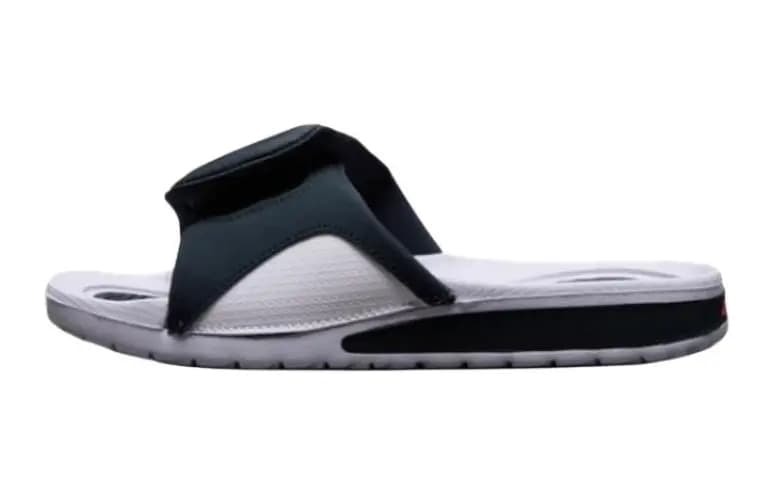 Jordan Yeniyetmə Sürüşməyən Slipper Ağ/Qara