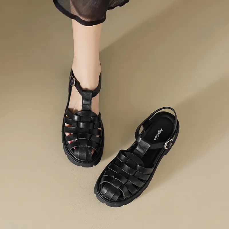 AGSDON Roman Sandals 5.5cm Women's 11