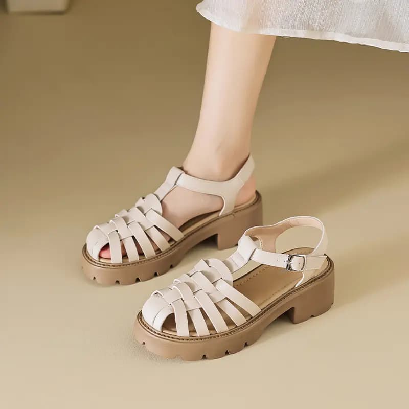 AGSDON Roman Sandals 5.5cm Women's 4