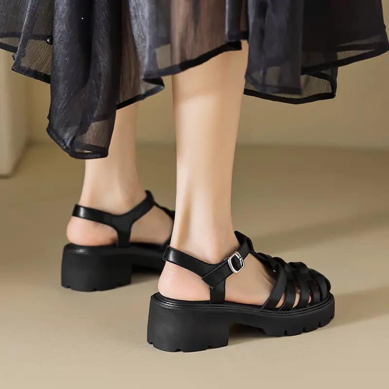 AGSDON Roman Sandals 5.5cm Women's 12