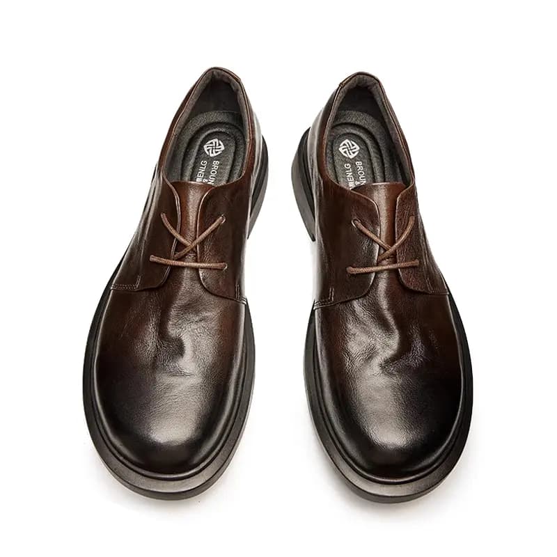 Brounvanm Top Layer Cowhide Fashion Comfortable Business Dress Shoes Men's Black 11