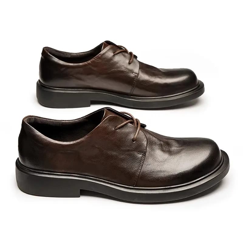 Brounvanm Top Layer Cowhide Fashion Comfortable Business Dress Shoes Men's Black 10
