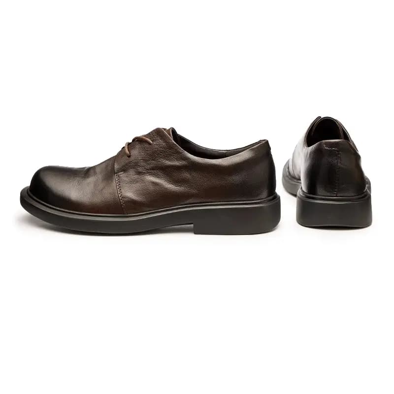 Brounvanm Top Layer Cowhide Fashion Comfortable Business Dress Shoes Men's Black 9