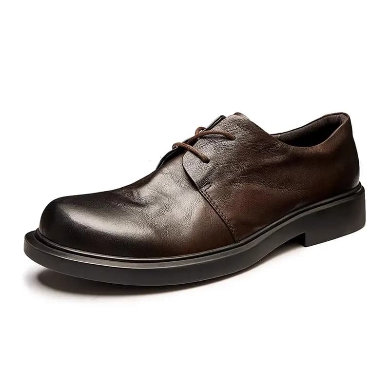 Brounvanm Top Layer Cowhide Fashion Comfortable Business Dress Shoes Men's Black 7