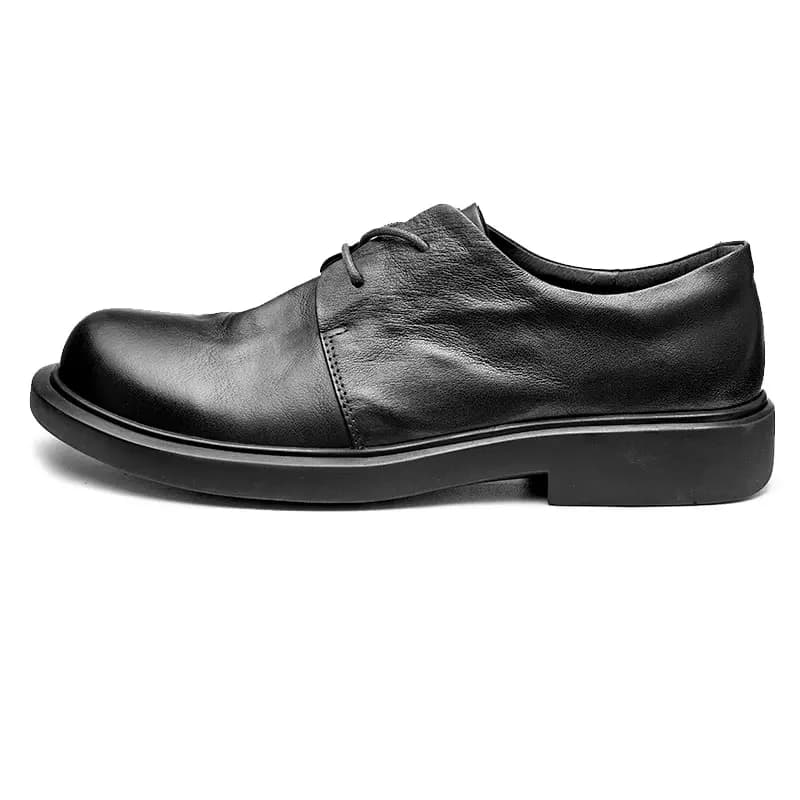 Brounvanm Top Layer Cowhide Fashion Comfortable Business Dress Shoes Men's Black