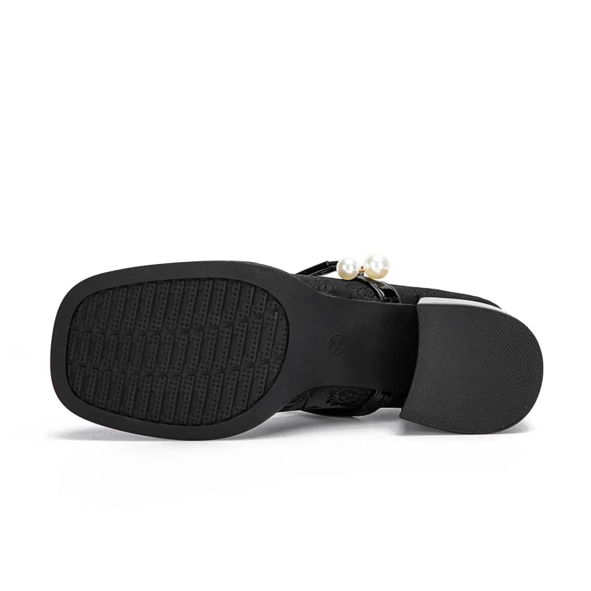 DUSTO PU Block Heel Mary Jane Shoes Qadın 4