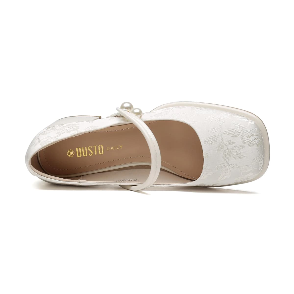 DUSTO PU Block Heel Mary Jane Shoes Qadın 8