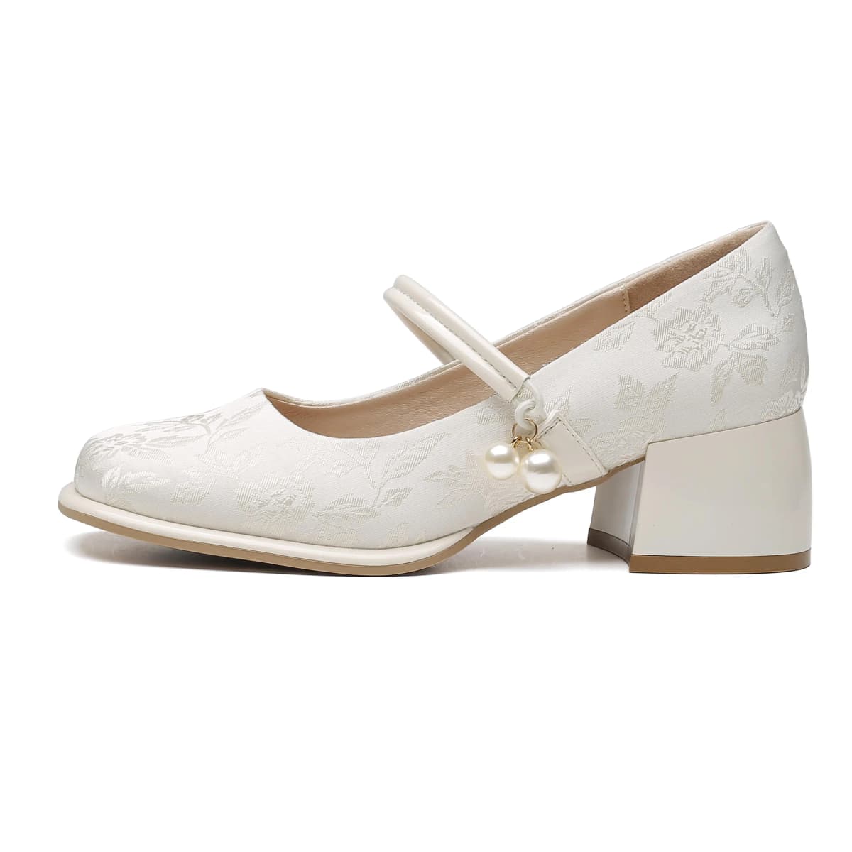 DUSTO PU Block Heel Mary Jane Shoes Qadın 6