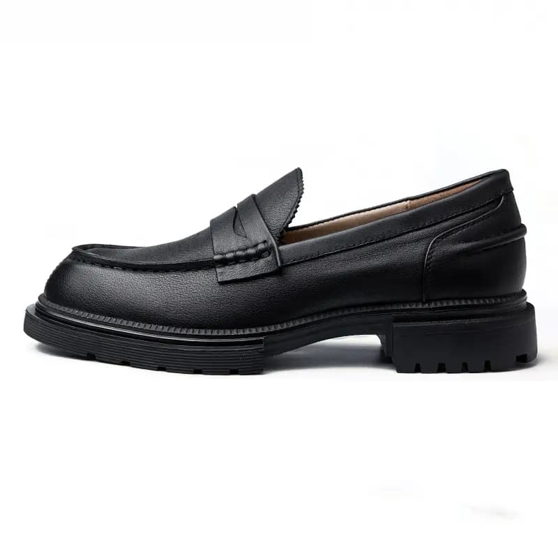 Brounvanm Top-Grain Leather British Vintage Casual Trendy Loafers Men's 7