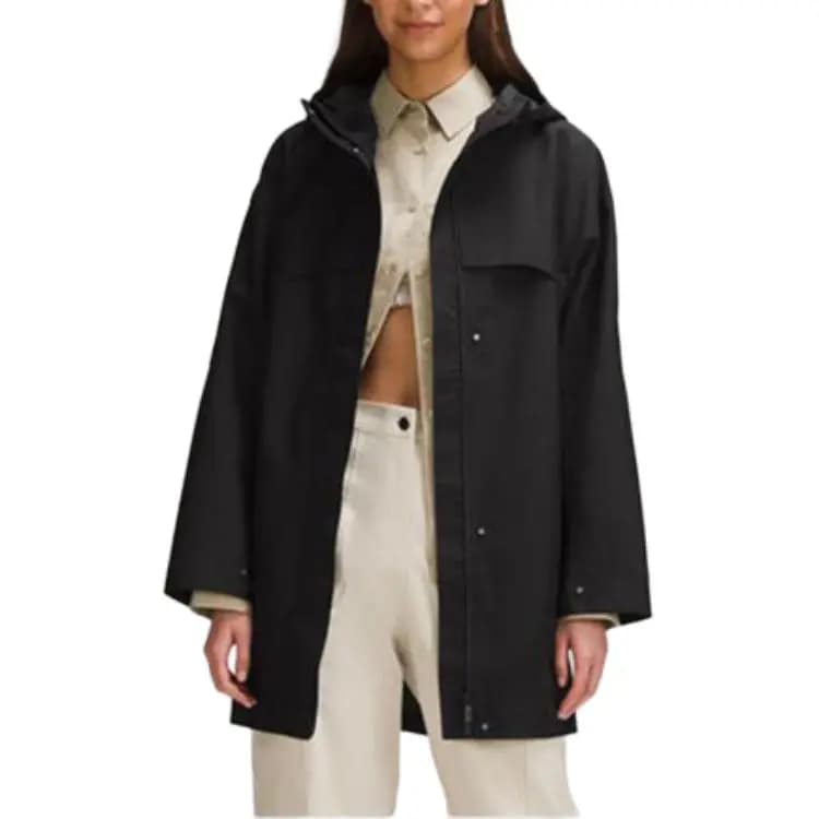 lululemon Mid-Length Hooded Trench Coat Qadın