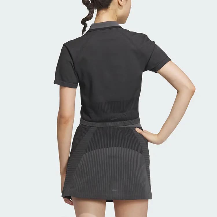 adidas SEAMLESS Polo Köynək Qadın Tünd Boz 4