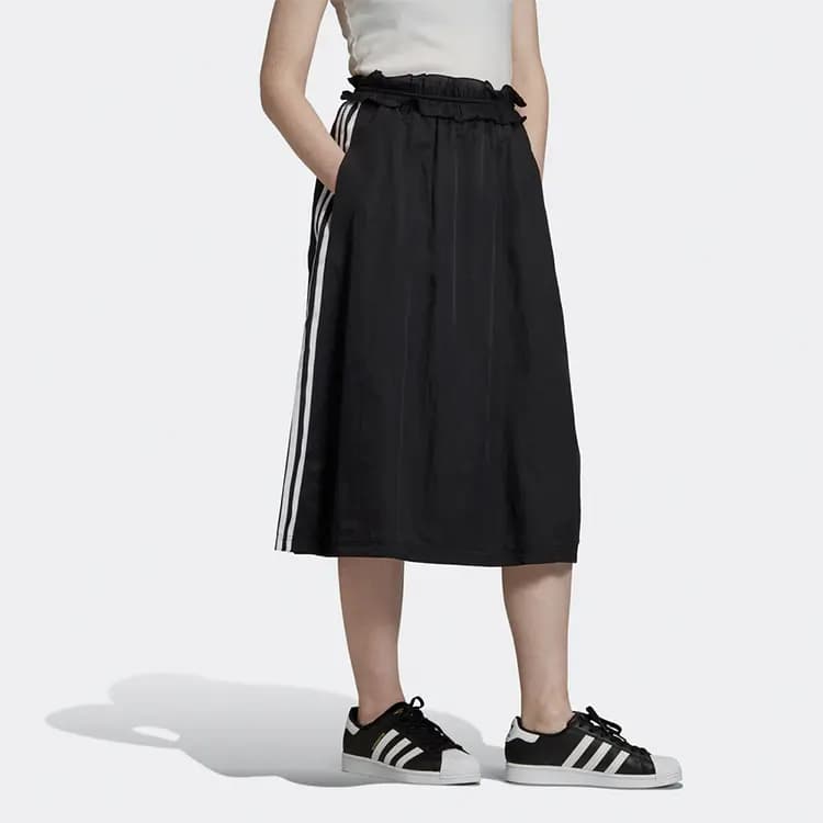 adidas Originals Sporty A-Line Qadın Ətək Qara 3