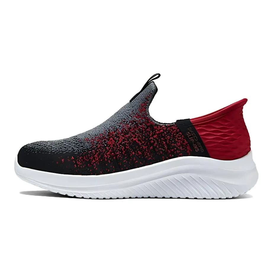Skechers Uşaq İdman Ayaqqabısı Boz/Qırmızı