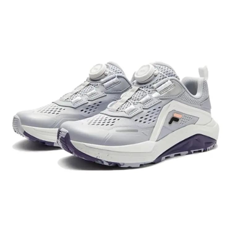 FILA KIDS LYNX Sports Comfortable Anti-Slip Wear-Resistant Responsive Kids Training Shoes Gray White 3