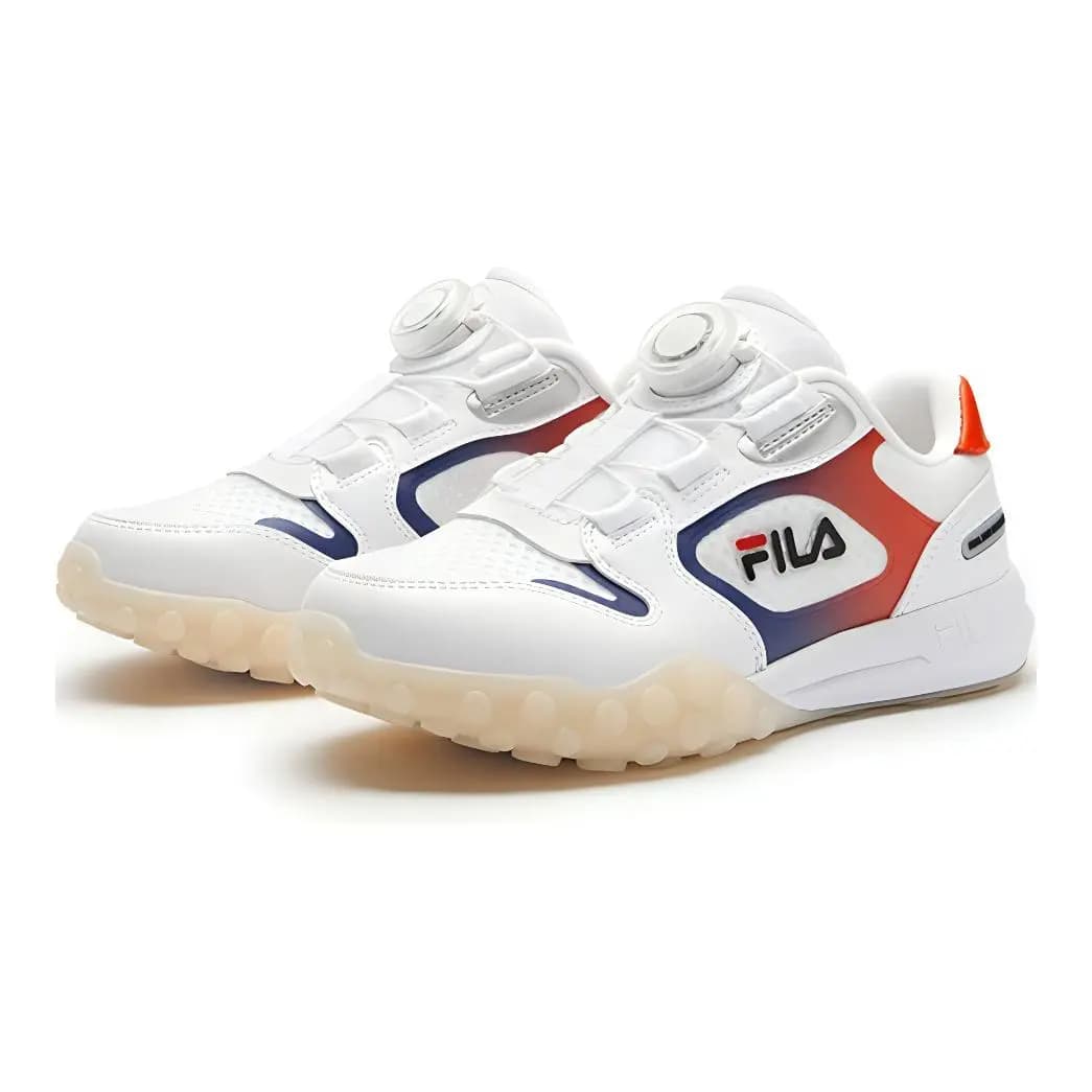 FILA KIDS Anti Kick And Wear Resistant Low Top Kids' Running Shoes White Red Teenagers 3