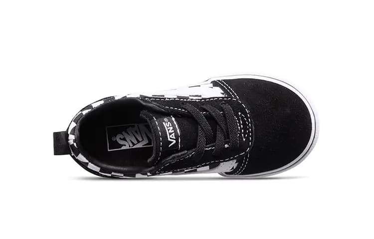 Vans Slip on Körpə Ayaqqabısı Qara/Ağ 4