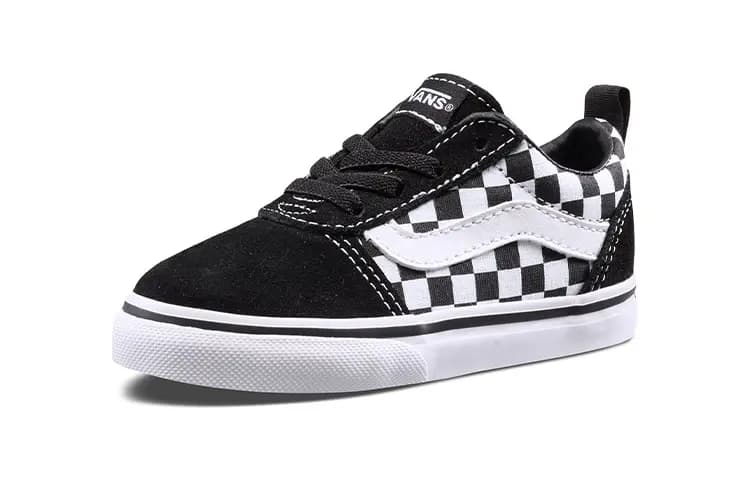 Vans Slip on Körpə Ayaqqabısı Qara/Ağ 2