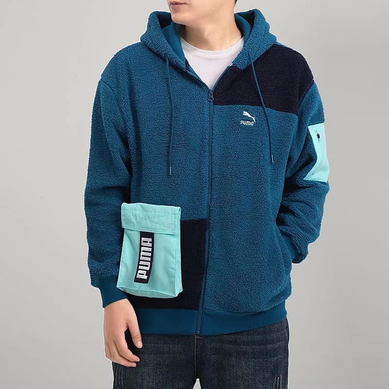 PUMA Retro Block Sherpa Kişi Pencəyi Digital Blue 3