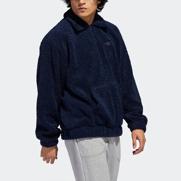 Adidas Originals Velvet Jackets Men College Navy 4