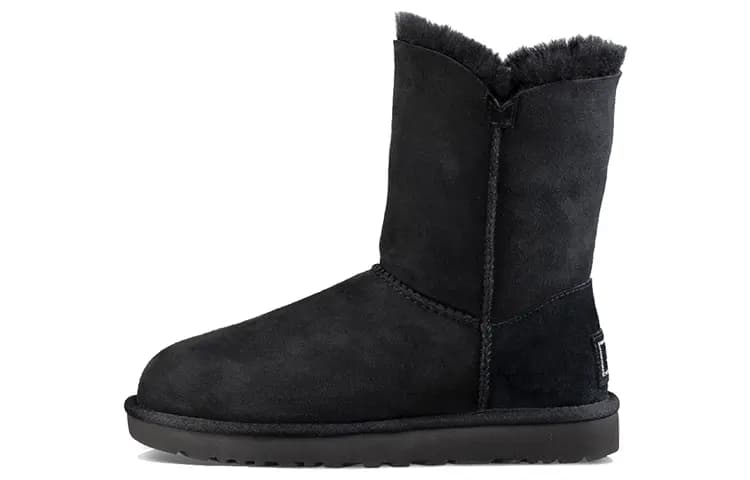 UGG Classic Bling Button Fleece Lined Black Women's