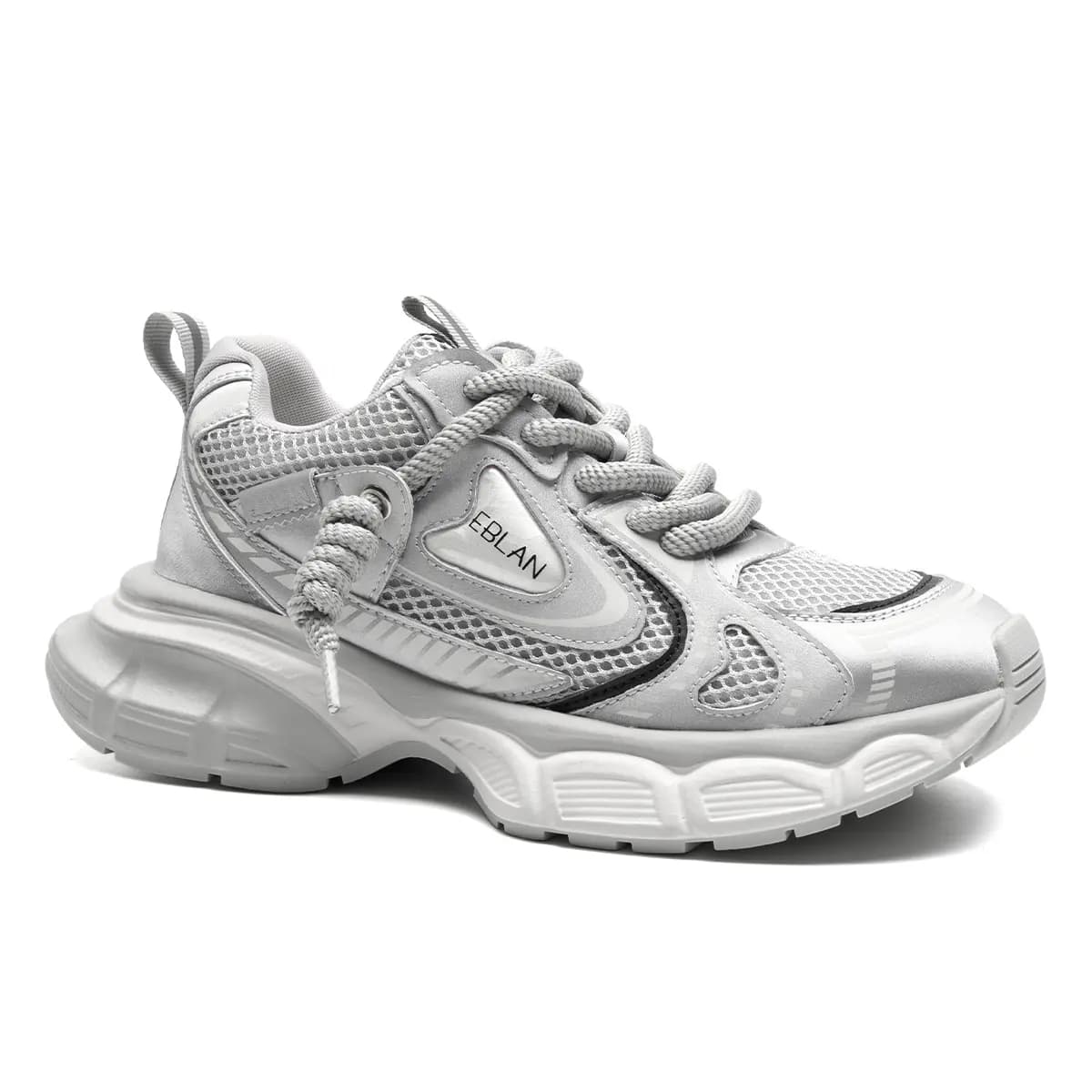 EBLAN Unisex Gümüşü İdman Ayaqqabısı 13