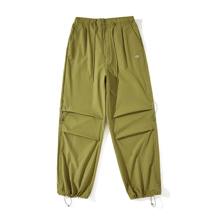 NOTHOMME Mountain Outdoor Hiking Moisture-Wicking Adjustable Parachute Pants Relaxed Fit Solid Color Casual Pants Unisex 6