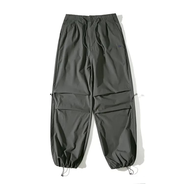 NOTHOMME Mountain Outdoor Hiking Moisture-Wicking Adjustable Parachute Pants Relaxed Fit Solid Color Casual Pants Unisex 13