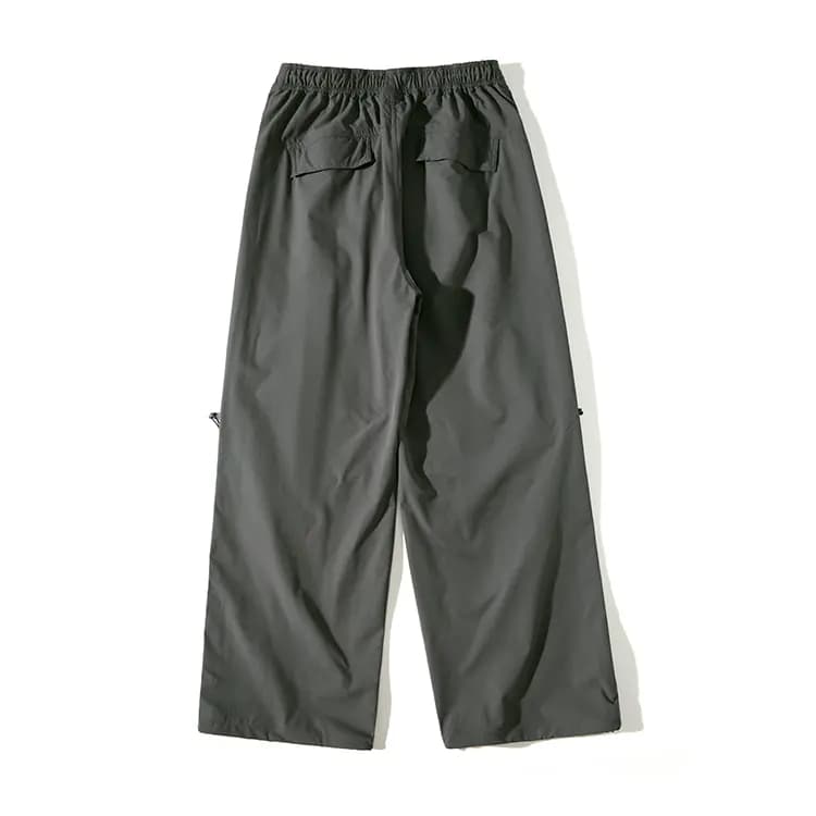 NOTHOMME Mountain Outdoor Hiking Moisture-Wicking Adjustable Parachute Pants Relaxed Fit Solid Color Casual Pants Unisex 15