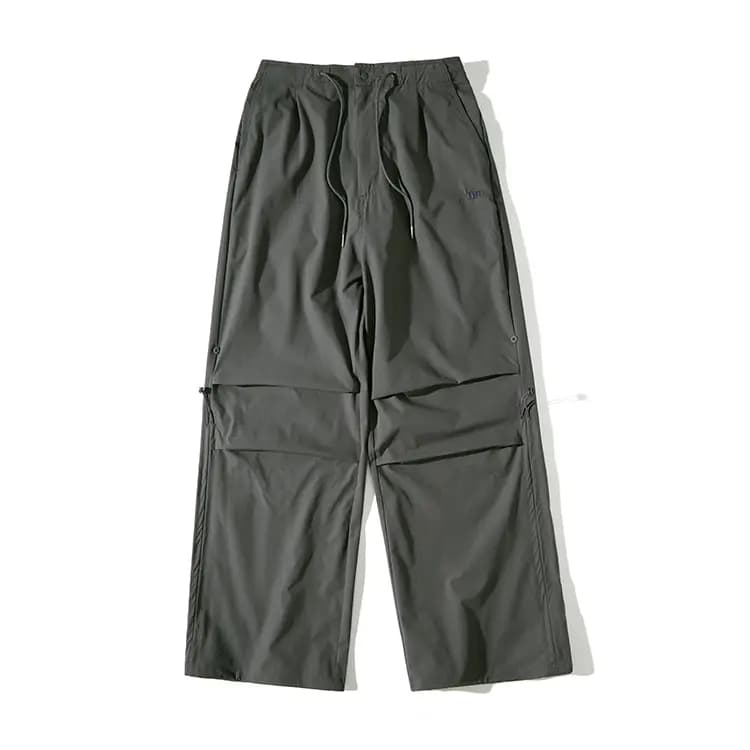 NOTHOMME Mountain Outdoor Hiking Moisture-Wicking Adjustable Parachute Pants Relaxed Fit Solid Color Casual Pants Unisex 12