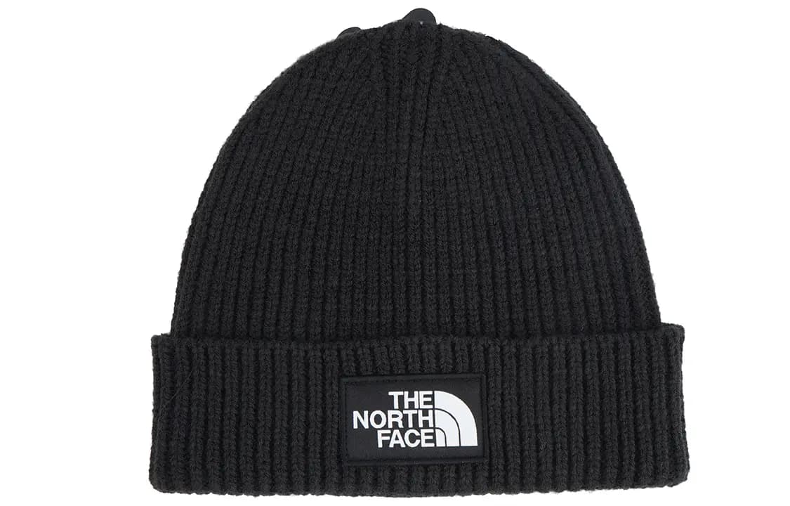 THE NORTH FACE Kids Logo patch Ribbed Beanie