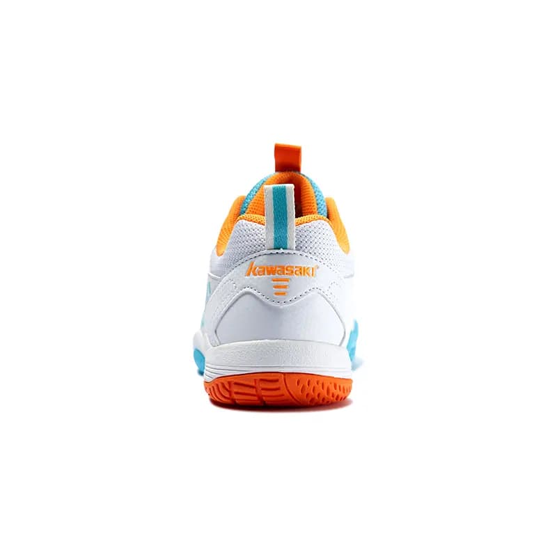 Kawasaki Ball Mania Series Cushioning Breathable Badminton Shoes Unisex White Silver 9