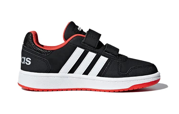 Adidas Neo Hoops 2.0 Uşaq Skeytbord Ayaqqabısı Qara 3-7 Yaş 2