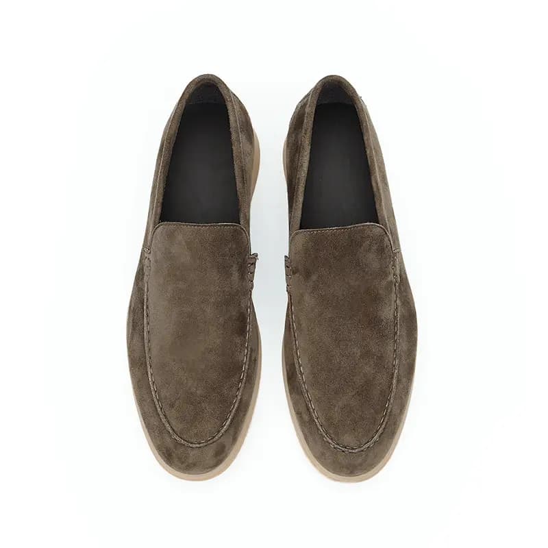ASTON M.JAZZ Sheep Suede British Breathable Slip-On Loafers Men's 10