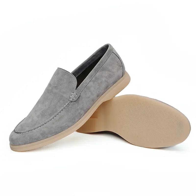 ASTON M.JAZZ Sheep Suede British Breathable Slip-On Loafers Men's 17