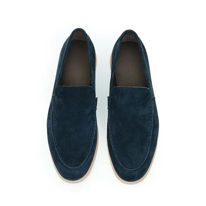 ASTON M.JAZZ Sheep Suede British Breathable Slip-On Loafers Men's 4