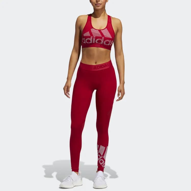Adidas Qadın İdman Şalvarı Tünd Qırmızı 3