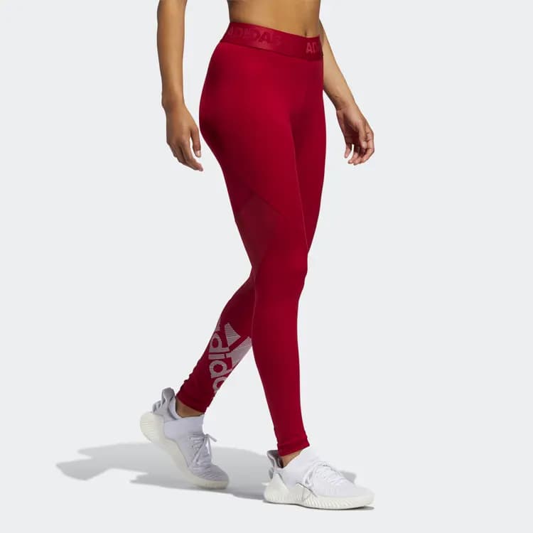Adidas Qadın İdman Şalvarı Tünd Qırmızı 4