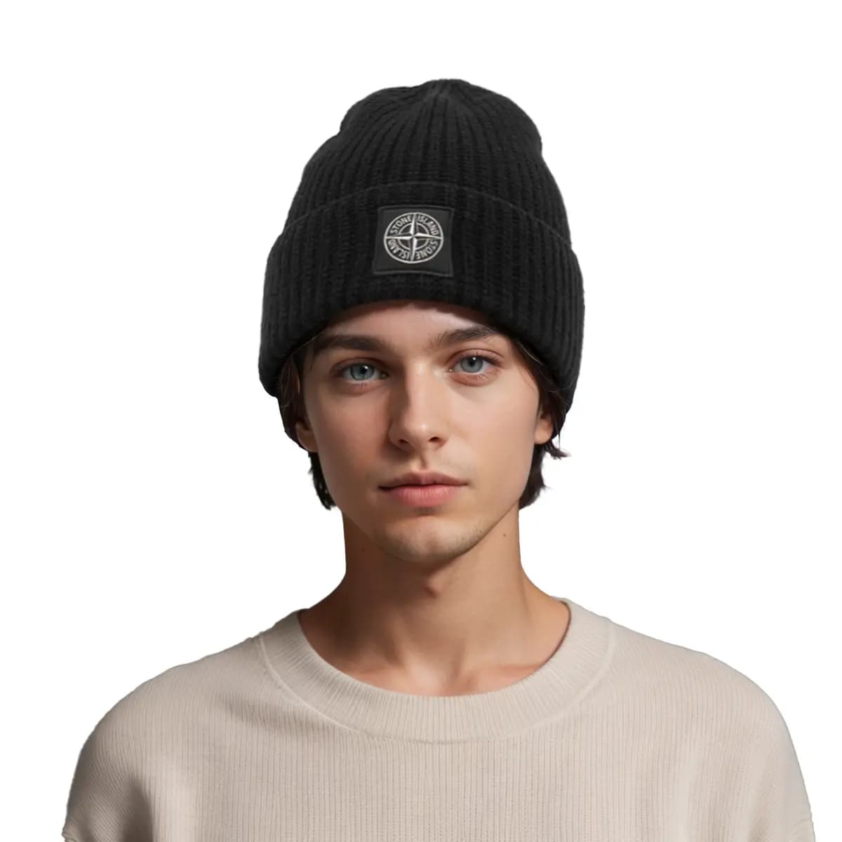 STONE ISLAND Patch Logo Beanie 5