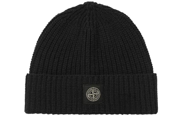 STONE ISLAND Patch Logo Beanie 3